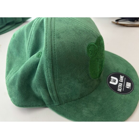 Boston Celtics Embroidered Faux Suede Sandy Snapback Hat Authentic Ultra GAME - Picture 4 of 7